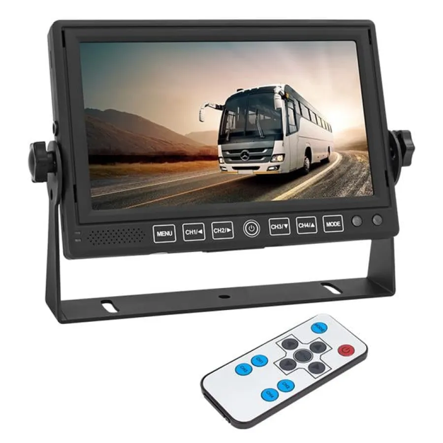 Powermaster Dokunmatik Tuş Takım Quad 4 Yollu (4 e Bölünebilen 7İnç Ekran) Araç Monitör