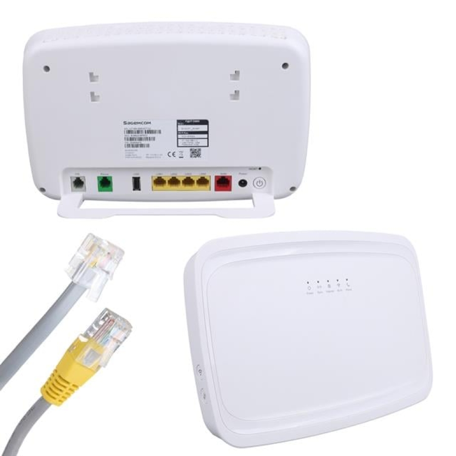 Sagemcom Fast 5366S AC1750 Wifi 5 2.4Ghz 5Ghz Dualband Vdsl Gigabit Voip Kablosuz Modem