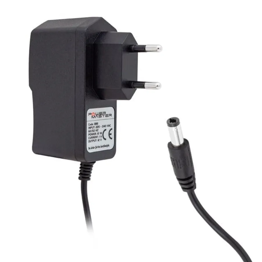 PowerMaster PM-8118 12 Volt 1 Amper - 220-230V AC 50/60 Hz Adaptör