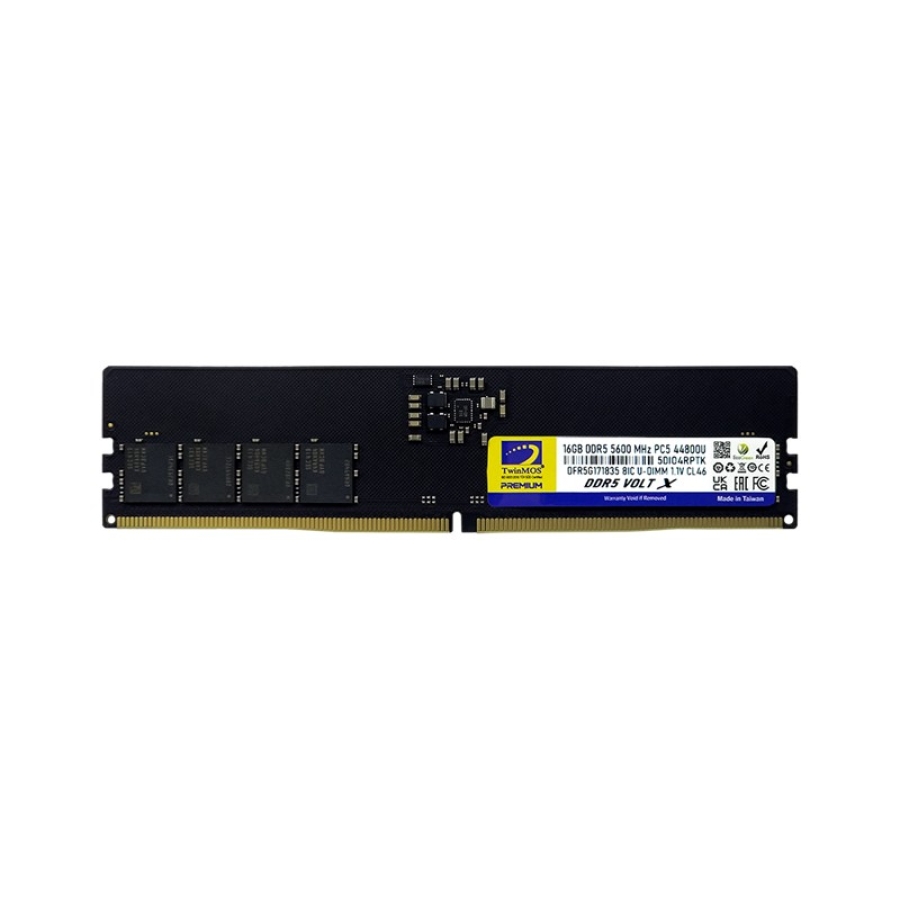 16GB DDR5 RAM 5600MHZ CL46 TWINMOS DT TMD516GB5600U46WO