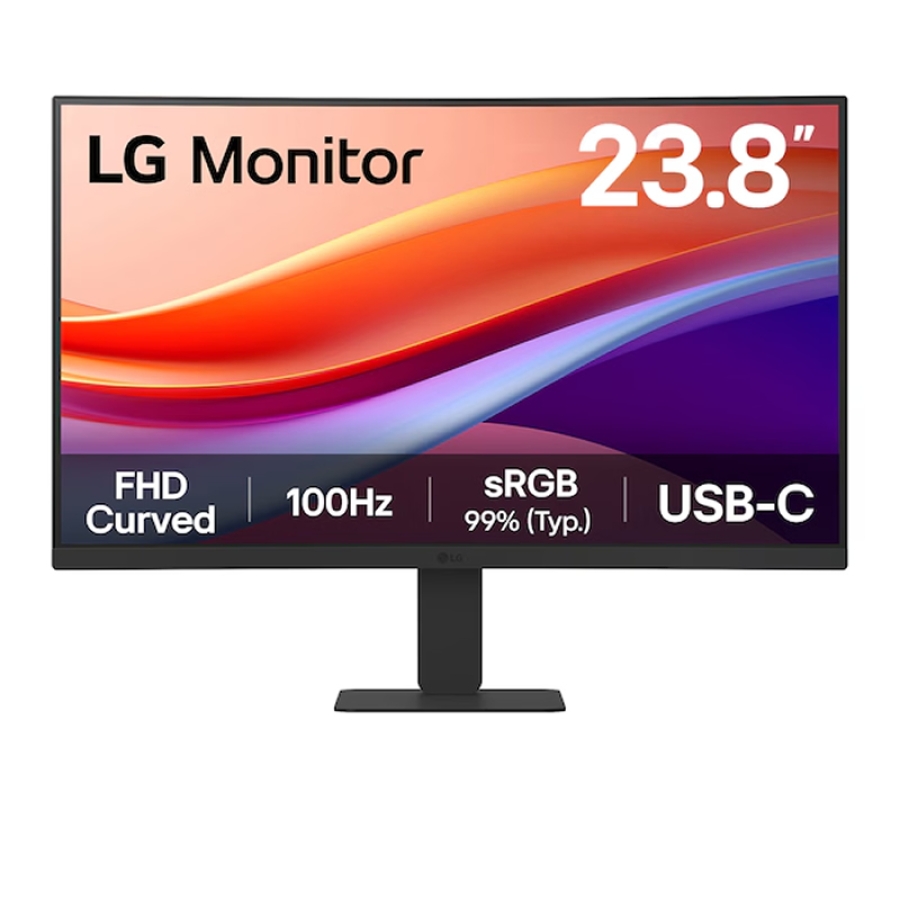 23.8 LG 24U421A-B VA 5MS 100HZ USB-C HDMI FHD 1920X1080 CURVED MONİTÖR