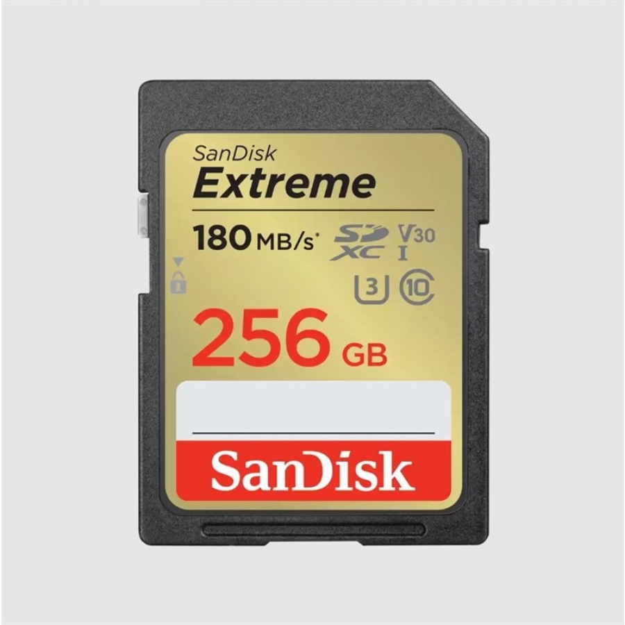 256GB SANDISK EXTREME PRO SD UHSI 180MB/S 90MB/S SDSDXVV-256G-GNCIN HAFIZA KARTI
