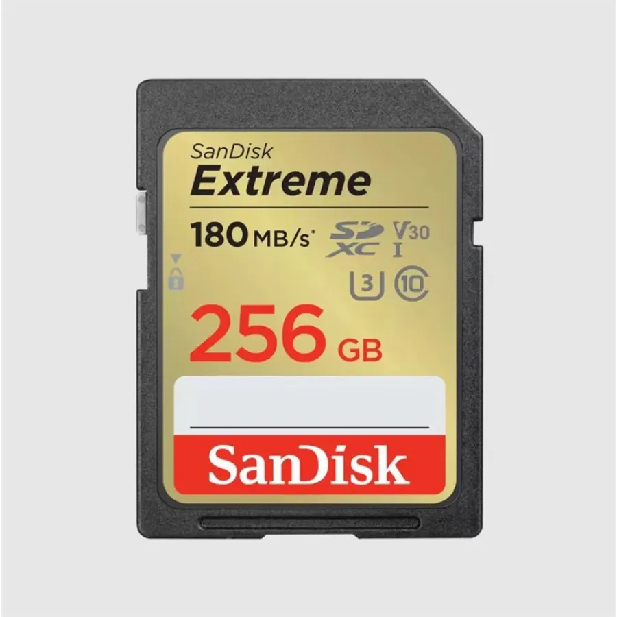 256GB SANDISK EXTREME PRO SD UHSI 180MB/S 90MB/S SDSDXVV-256G-GNCIN HAFIZA KARTI