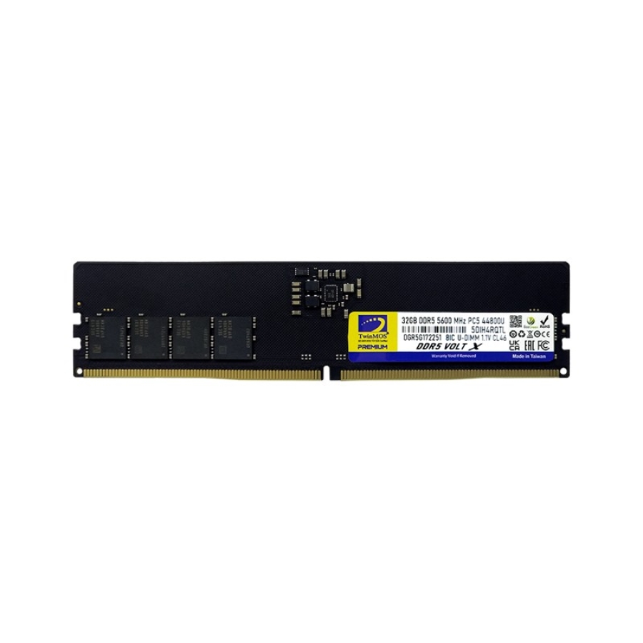 32GB DDR5 RAM 5600MHZ CL46 TWINMOS DT TMD532GB5600U46WO