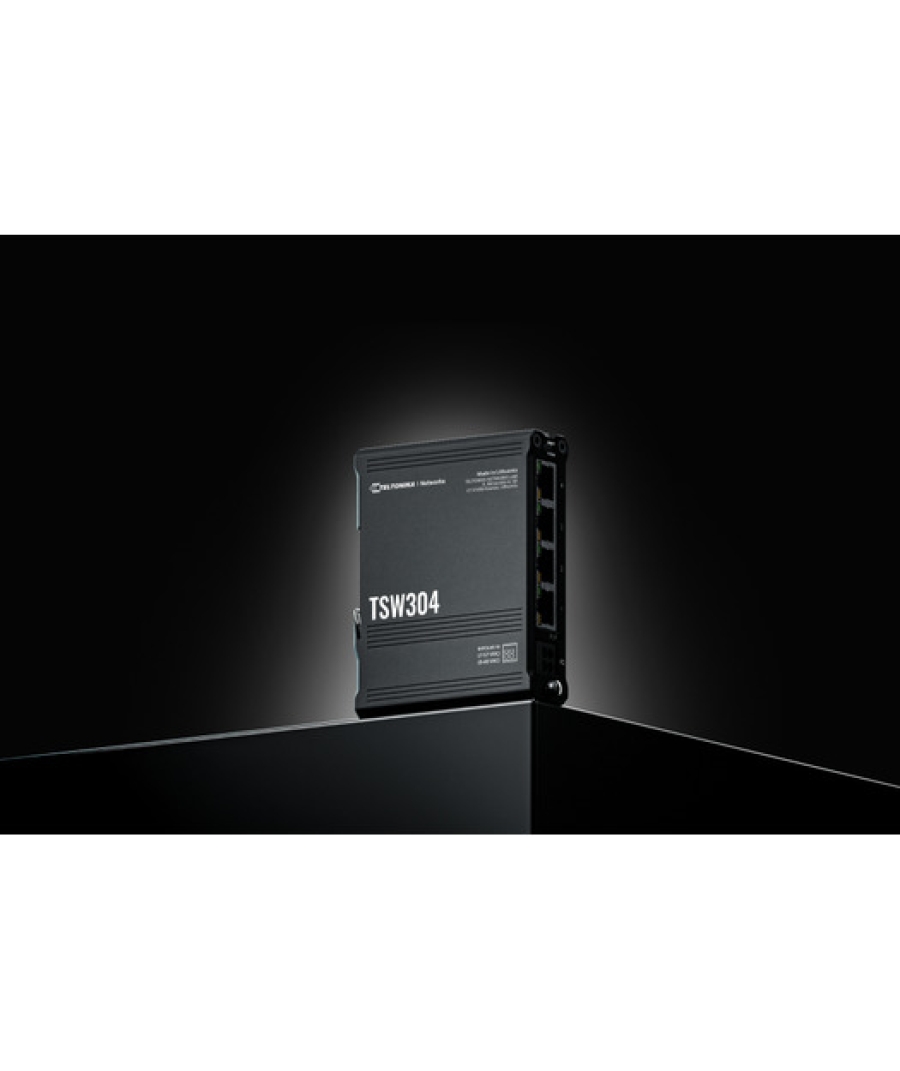 Teltonika TSW304 4 x 1 Gbps ETH Port Shock-Resistant Unmanaged Switch (TSW304000000)