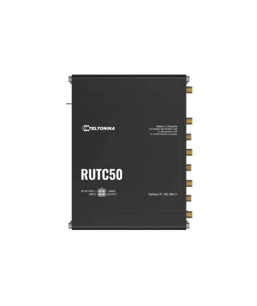 Teltonika 5 x 1 Gbps ETH Port Dual Sim GNSS WiFi 6 5G Router (RUTC50200000)