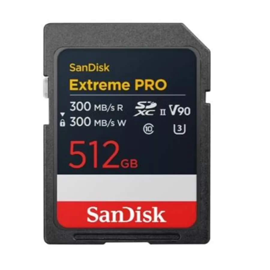 512GB SANDISK EXTREME PRO SDXC UHSII V90 SDSDXDM-512G-GN4IN HAFIZA KARTI