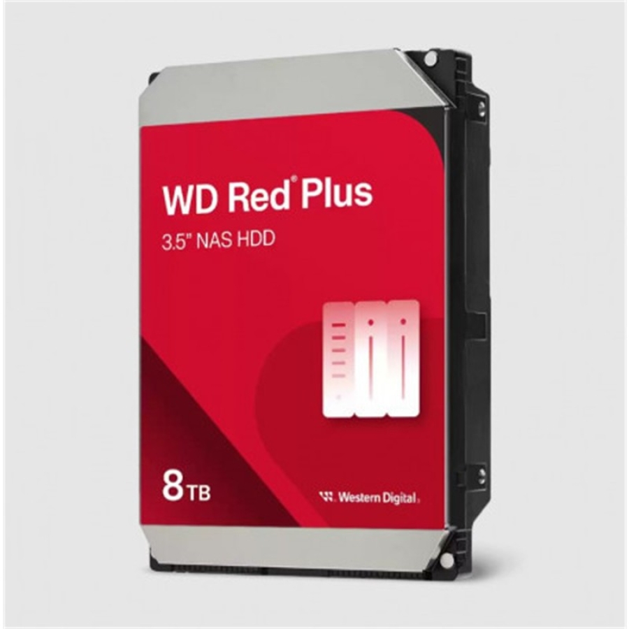WD Red Plus 8TB NAS Hard Disk WD80EFPX SATA 3 5640RPM 256MB Cache 3.5" HDD