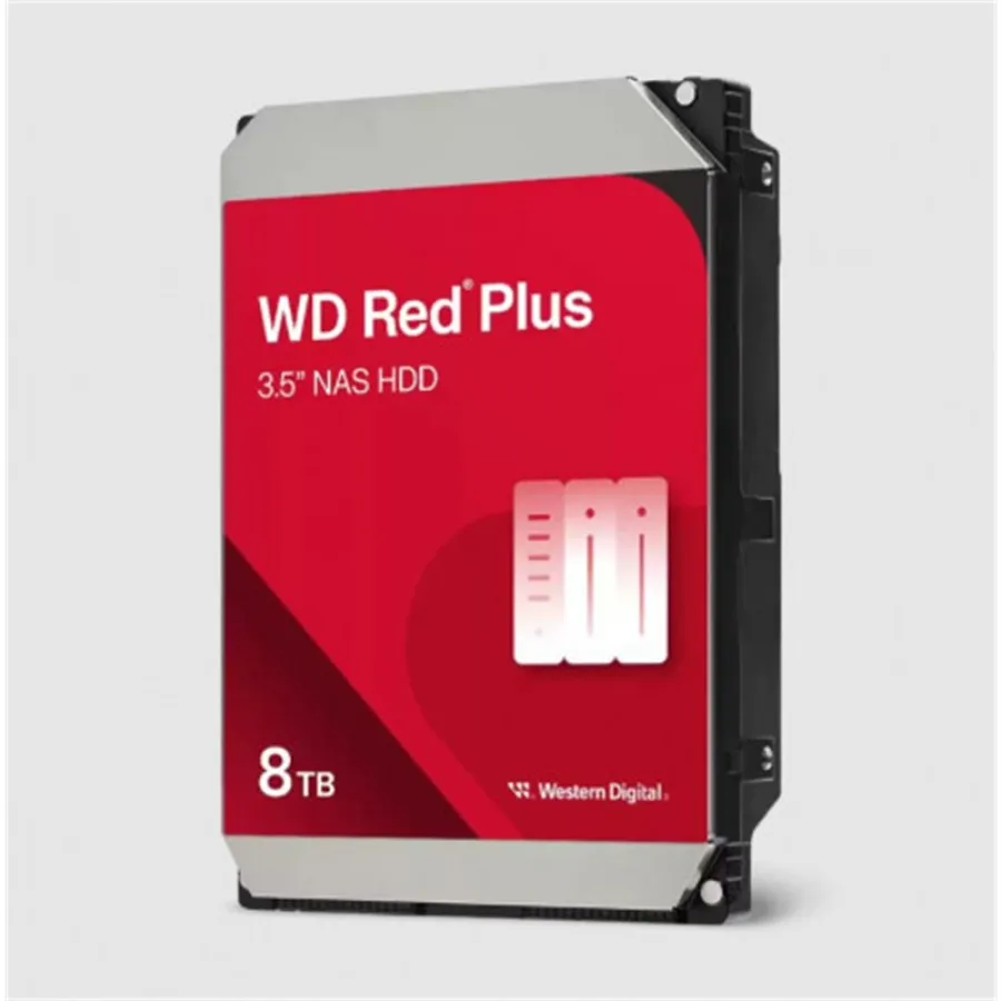 WD Red Plus 8TB NAS Hard Disk WD80EFPX SATA 3 5640RPM 256MB Cache 3.5" HDD