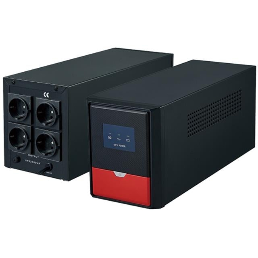 Andees AD-2000 2000VA 12V9AhX2 UPS Kesintisiz Güç Kaynağı Line - İnteraktif (430x210x235Mm)