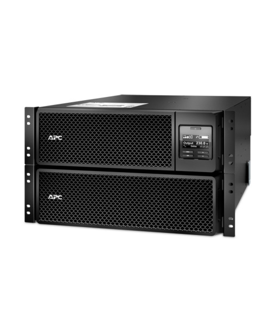 APC Smart-UPS On-Line, 10kVA/10kW, Rackmount 6U, 230V/400V, 6x C13+4x C19 IEC outlets, Network Card+SmartSlot, Extended runtime, W/ (SRT10KRMXLI)