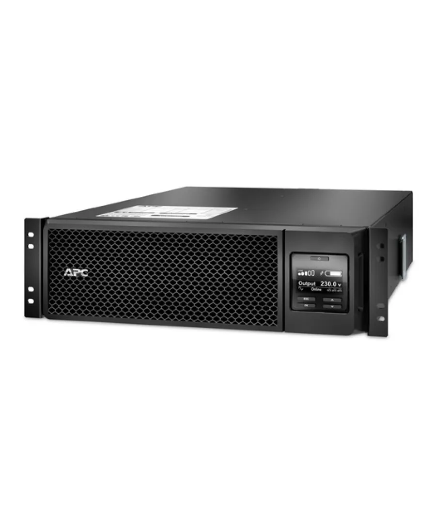 APC Smart-UPS On-Line, 5kVA, Rackmount 3U, 230V, 6x C13+4x C19 IEC outlets, Network Card+SmartSlot, Extended runtime, W/ rail kit (SRT5KRMXLI)