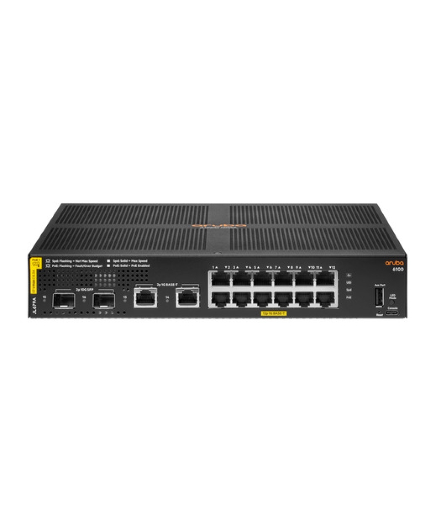 Aruba 6100 12G CL4 2SFP+ 139W Switch (JL679A)