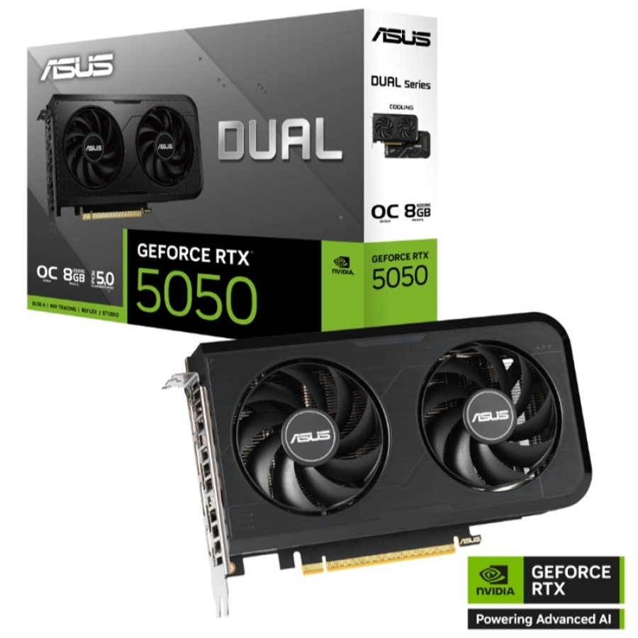 Asus GeForce RTX 5050 Dual OC 8GB GDDR6 128BIT 1XHDMI 3XDP EKRAN KARTI