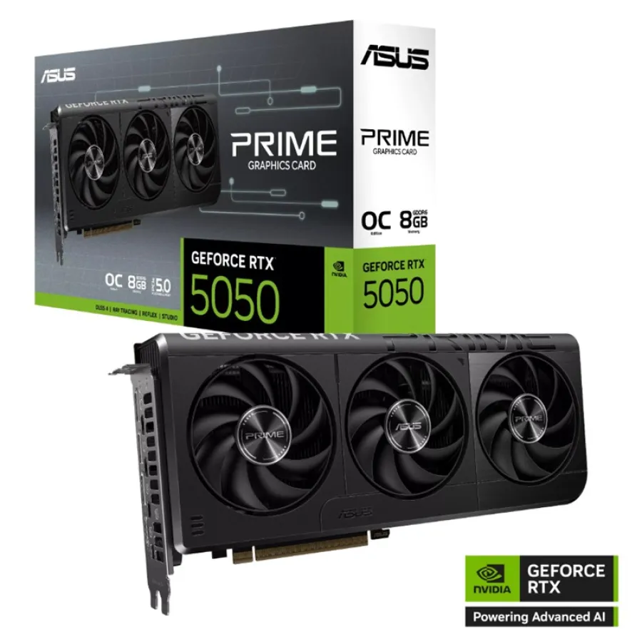 ASUS GEFORCE PRIME-RTX5050-O8G 8GB GDDR6 128BIT 1XHDMI 3XDP EKRAN KARTI