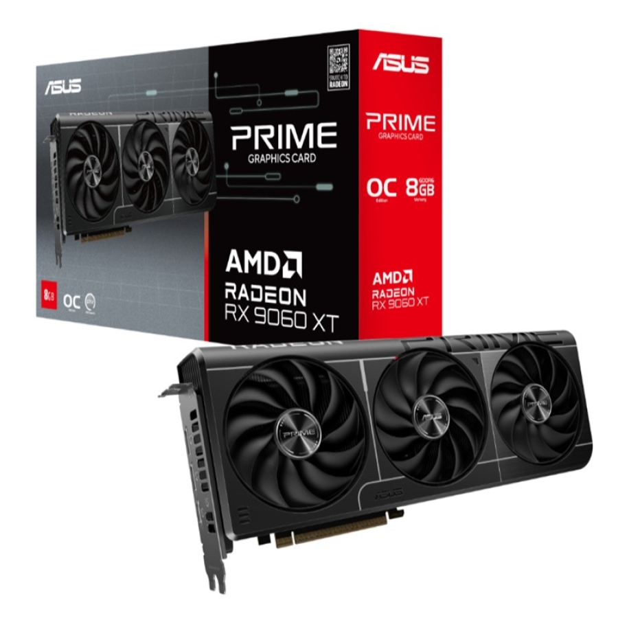Asus Radeon RX 9060 XT Prime PRIME-RX9060XT-O8G 8GB GDDDR6 128BIT 1XHDMI 2XDP EKRAN KARTI