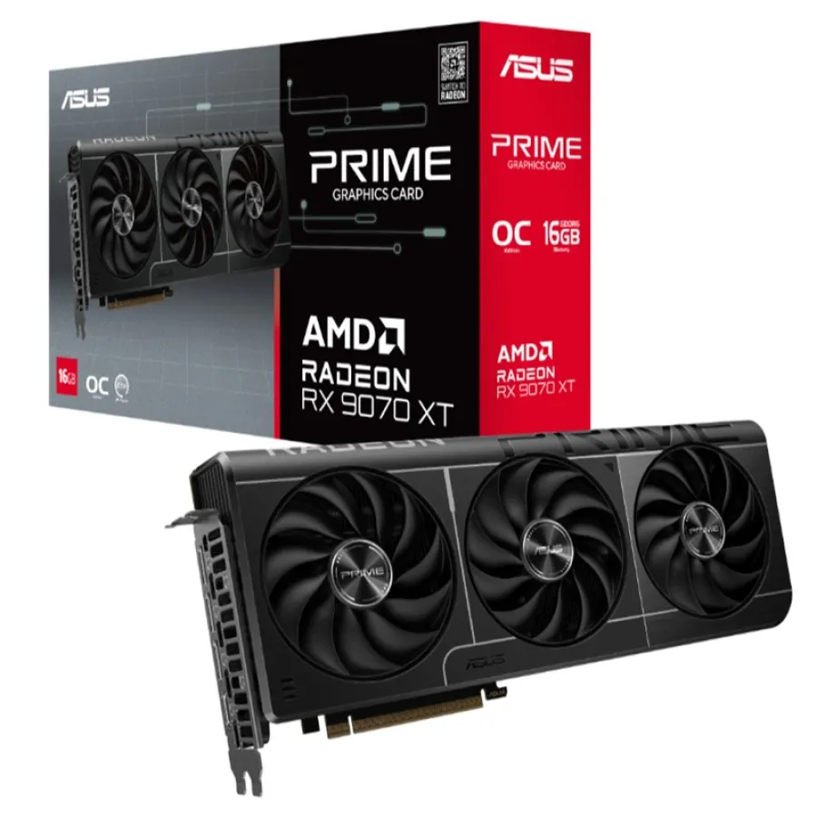 ASUS Radeon RX 9070 XT PRIME OC (PRIME-RX9070XT-O16G) 16GB GDDR6 256bit 1XHDMI 3XDP EKRAN KARTI
