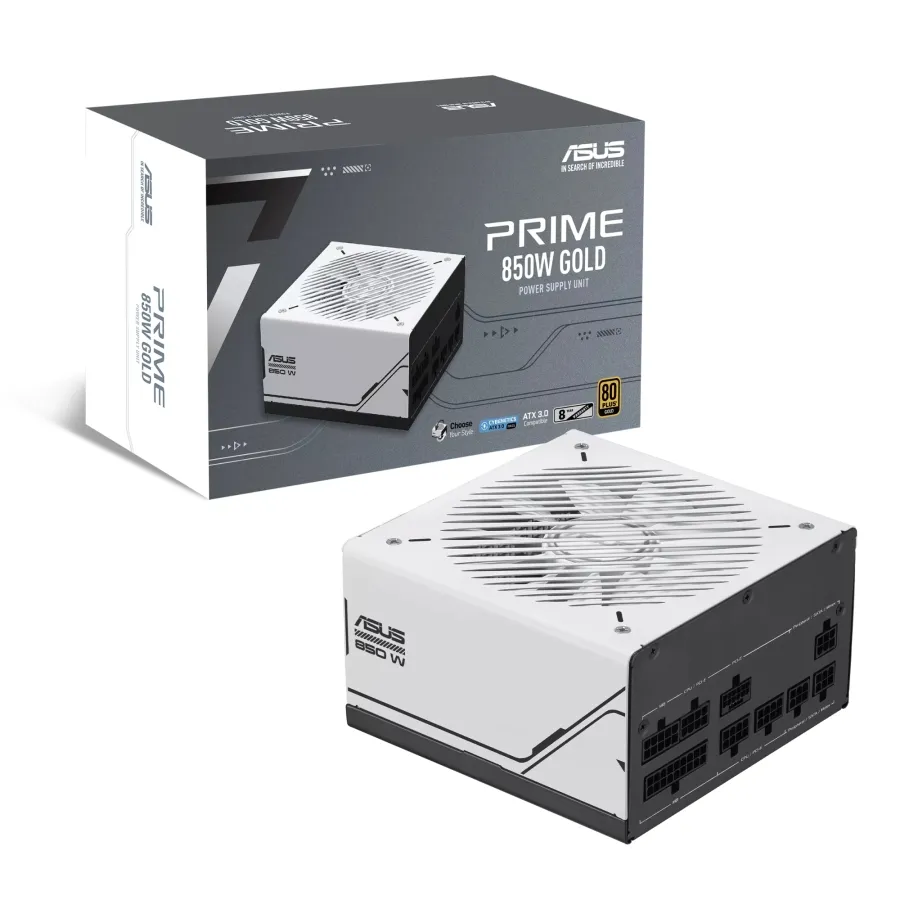 ASUS PRIME AP-850G 80+ GOLD 850W PCIE 5.0 VE ATX 3.0 UYUMLU 8 YIL GARANTİLİ MODÜLER GÜÇ KAYNAĞI