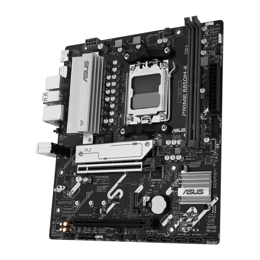 ASUS PRIME B850M-K DDR5 8400MHZ 1XHDMI 1XDP 2XM.2 USB2.0 MATX AM5 ANAKART