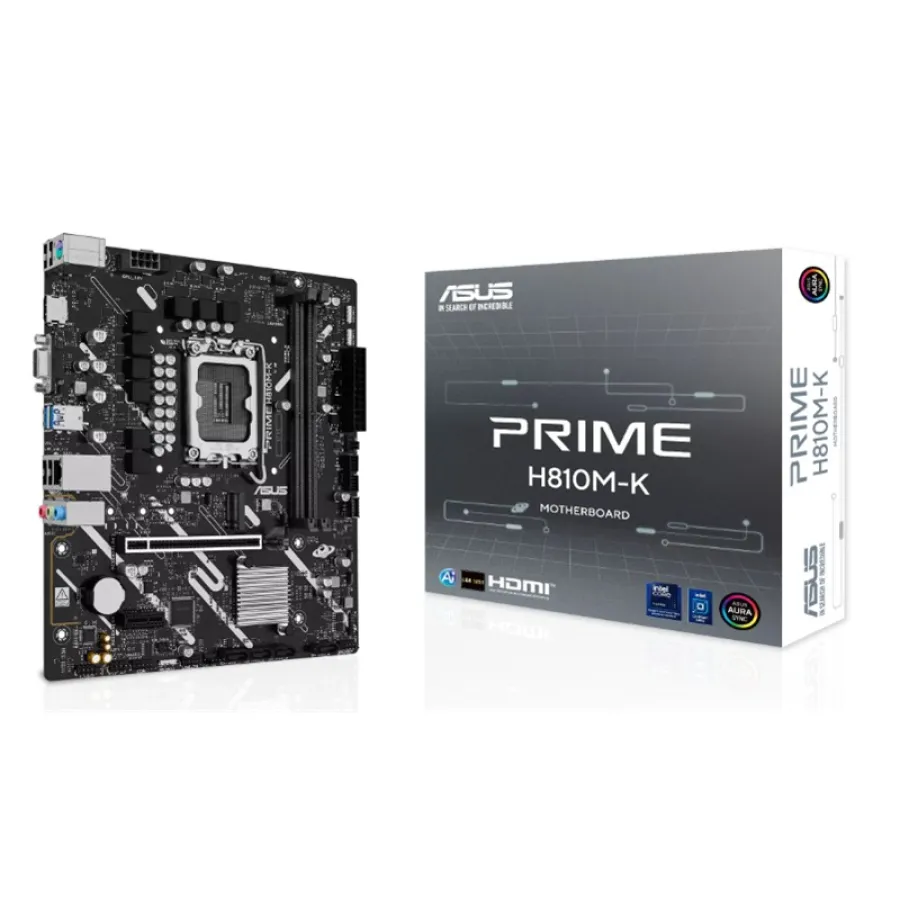 ASUS PRIME H810M-K Intel H810 Soket LGA1851 DDR5 5600MHz mATX Anakart