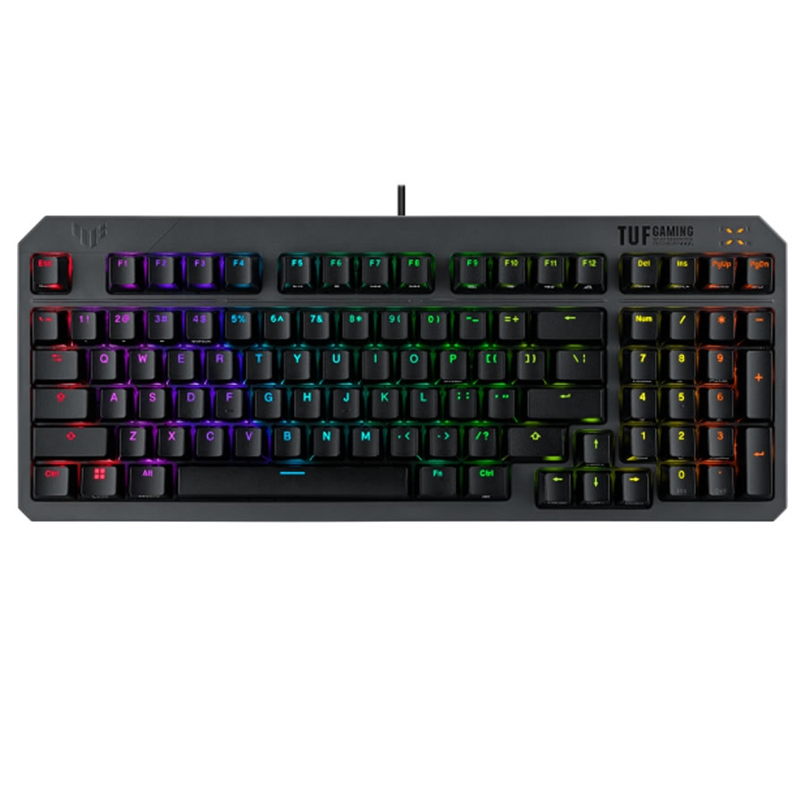 ASUS TUF GAMING K3 GEN II SIYAH SWITCH RGB OPTIK MEKANIK GAMING KLAVYE