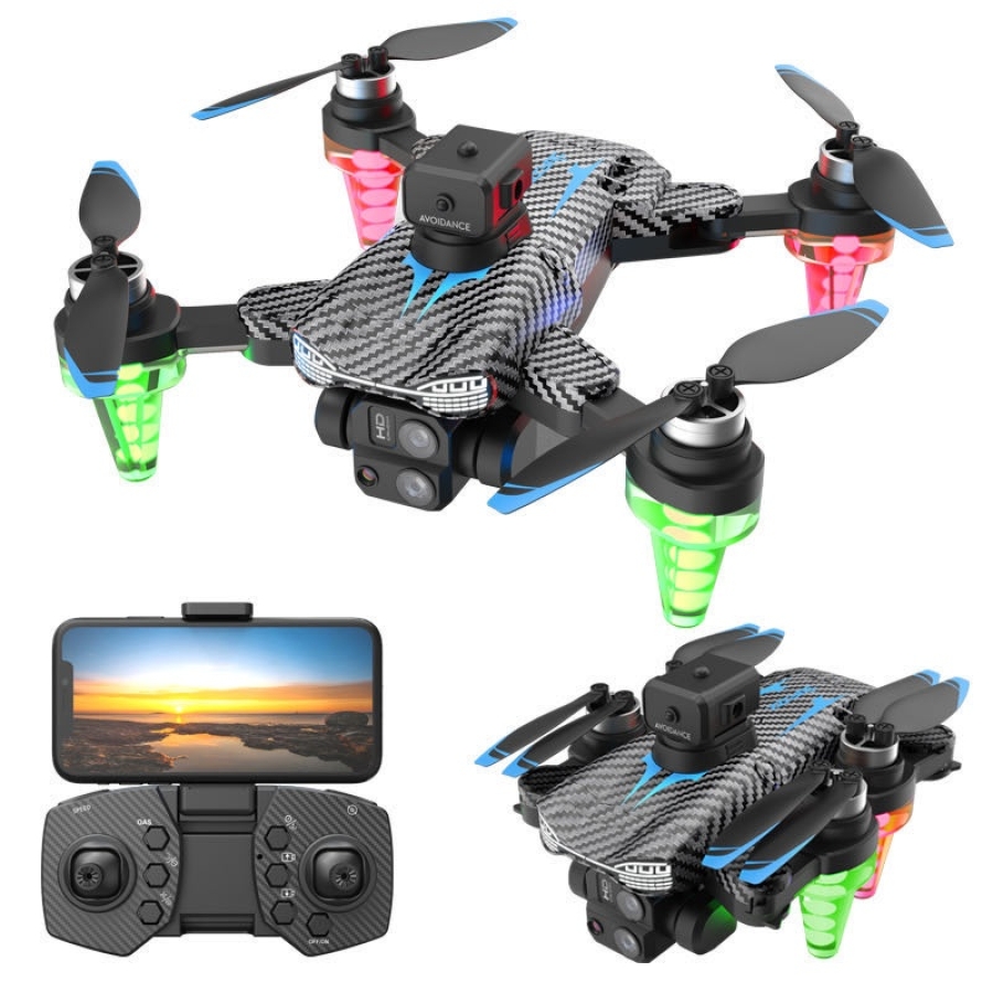 C19s RGB 4K Çift Kameralı Katlanabilir Drone - Akıllı WiFi FPV QuadCopter