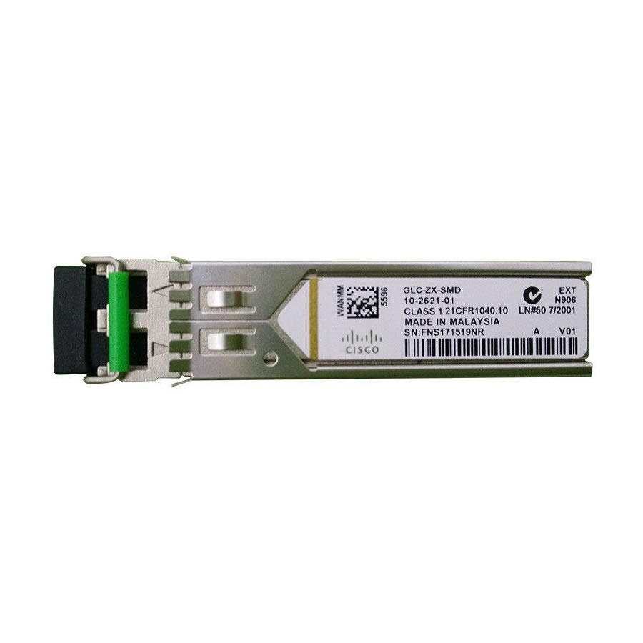 CISCO GLC-ZX-SMD 1000BASE ZX SFP TRANSCEIVER MODULE SMF 1550NM DOM MAX 70KM