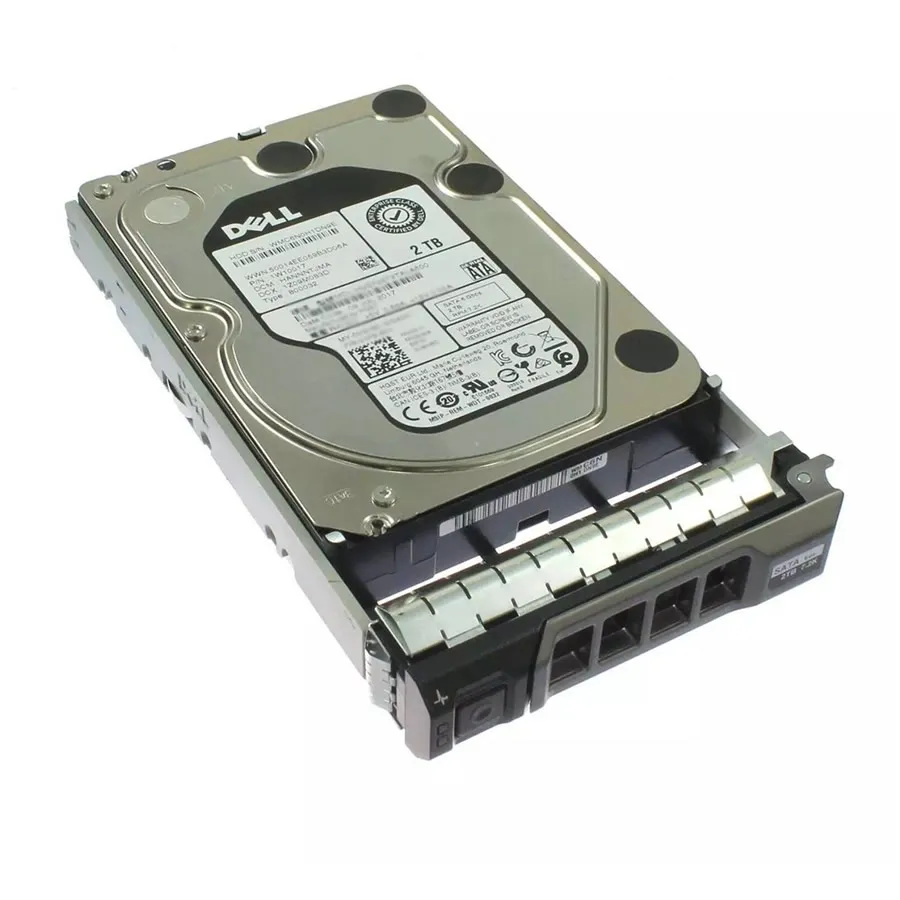 Dell 2TB 7.2K RPM SATA 3.5" Server HDD + Caddy 4256W (R260 Uyumlu) | Hot Swap, Kurumsal Disk