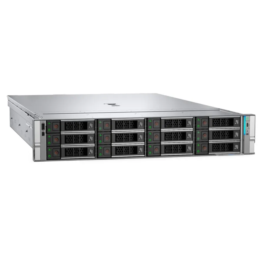 Dell PowerEdge R570 2U Rack Server (EMEA_PER570_SPL2) - Intel Xeon 6, DDR5, PCIe 5.0, NVMe, Kurumsal Veri Merkezi Sunucusu
