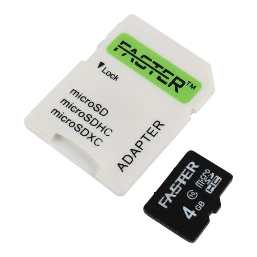 Faster 4 GB UHS-I U1 Sınıf 10 Micro SDHC Hafıza Kartı