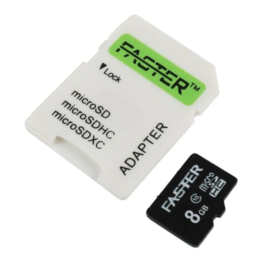 Faster 8 GB UHS-I U1 Sınıf 10 Micro SDHC Hafıza Kartı