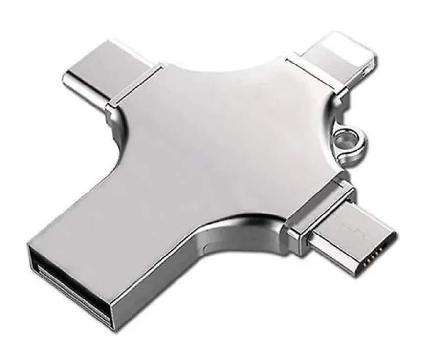 Faster FS-26601 4 IN 1 128Gb Flash Bellek (USB - TYPE-C - Micro USB - Lightning)
