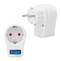 Powermaster 16816 Beyaz Tekli Anahtarlı Akım Korumalı Priz