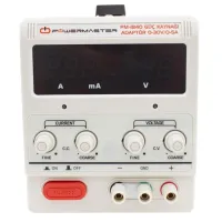 Powermaster PM-1840 0-30V - 0-5A Güç Kaynağı Adaptör