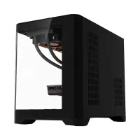 1ST PLAYER UVIEW UV6 SİYAH 750W 80+ SILVER ATX 3.1 ARGB 3X12CM FAN PANORAMİK TEMPERLİ CAM USB 3.0 BOŞ KASA