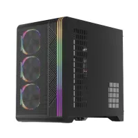 1ST PLAYER VT7 SİYAH 850W 80+ SILVER ATX 3.1 ARGB 4X12CM FAN TEMPERLİ CAM USB 3.0 ATX KASA