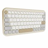 ASUS Marshmallow Klavye KW100 - Bluetooth Kablosuz Çoklu Cihaz Klavye, Sessiz Makas Tuşlar, Uzun Pil Ömrü