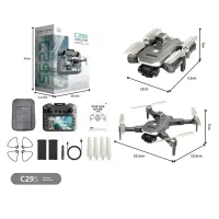 C29S 4K GPS Drone Çift Kamera, Katlanabilir, 1KM+ Menzil, 25 DK Uçuş