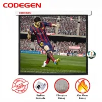 CODEGEN FEX-50 500X375 MOTORLU UZAKTAN KUMANDALI PROJEKSİYON PERDESİ
