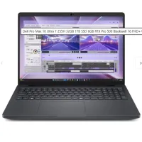 Dell Pro Max 16 MC16250_2 Intel Core Ultra 7 255H 32GB 1TB SSD 6GB RTX Pro 500 Windows 11 Pro 16" Mobil İş İstasyonu