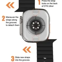 DTI Ultra Smart Watch 7 in 1 – Bluetooth Arama, Spor Modu, Uyku ve Nabız Takipli Akıllı Saat