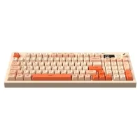 HAWK HK230P GAMING HK230 MEMBRANE LCD RGB KABLOSUZ/BLUETOOTH PEMBE TURUNCU FULL TÜRKÇE GAMING KLAVYE