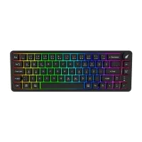 HAWK HK251B GAMING HK251 MEMBRANE RGB KABLOSUZ/BLUETOOTH SİYAH %65 TÜRKÇE GAMING KLAVYE