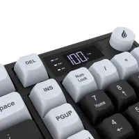 HAWK HK258BW GAMING HK258 MEMBRANE LCD RGB KABLOSUZ/BLUETOOTH SİYAH TURUNCU FULL TÜRKÇE GAMING KLAVYE