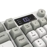 HAWK HK258WG GAMING HK258 MEMBRANE LCD RGB KABLOSUZ/BLUETOOTH BEYAZ MAVİ FULL TÜRKÇE GAMING KLAVYE