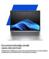 HP EliteBook 6 G1i 14" Intel Core Ultra İşlemcili WUXGA IPS İş Laptopu, Windows 11 Pro, 16GB RAM, 512GB SSD, Wi-Fi 7, AI Destekli Kurumsal Notebook