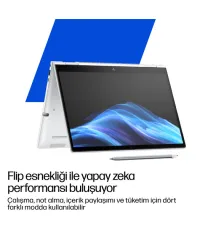 HP EliteBook 8 Flip G1i 13" 2-in-1 Dokunmatik AI İş Laptopu, Intel Core Ultra 7 255U, 32GB RAM, 512GB SSD, W11Pro