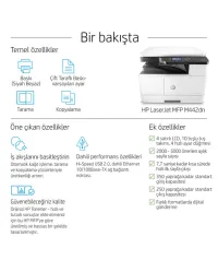 HP LaserJet M442dn (8AF71A) A3 Mono Lazer Yazıcı – Tarayıcı, Fotokopi, Dubleks, Network Ofis Yazıcısı