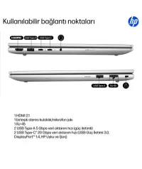HP ProBook 4 G1i 14 AI İş Laptopu, Intel Core Ultra 7 255H, 16GB RAM, 512GB SSD, W11Pro, Wi-Fi 7, Kurumsal Notebook