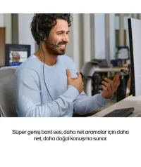 HP Poly Mission 425 C01B6AA Stereo USB-C / USB-A Gürültü Önleyici Kablolu Kulaklık